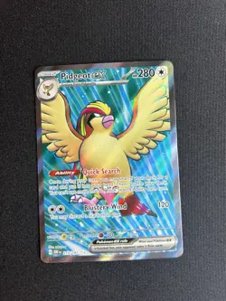 Pidgeot Ex 217/197 Full Art Holo – Pokemon TCG S&V: Obsidian Flames LP - Image 1