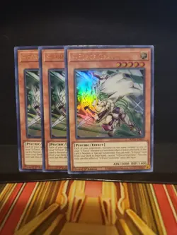 3X S-Force Gravitino - BLVO-EN014 - Ultra Rare 1st Edition NM Yugioh - Image 1