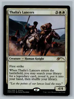 Magic MTG Media Promos Thalia's Lancers #047/205 Promo Foil TCG CCG - Image 1