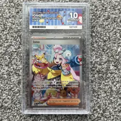 Iono ACE 10 Pokemon Card 269/193 Paldea Evolved Special Illustration Rare - Image 1