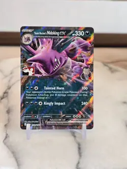 Pokemon TCG Team Rocket's Nidoking ex 119/182 Prize Pack Series Cards Holo NM - Image 1