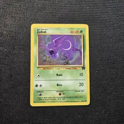 Pokemon TCG Team Rocket Zubat Common Card 70/82 - Image 1