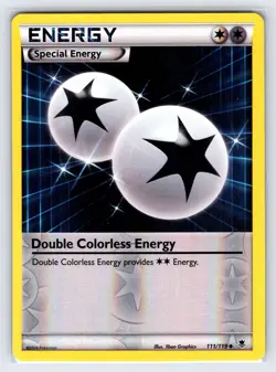 Double Colorless Energy 111/119 Phantom Forces Pokemon Card Reverse Holo - Vlp - Image 1