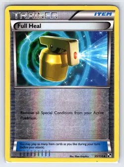 Full Heal 95/114 Black & White Base Set Pokemon Card Reverse Holo Trainer - Mp - Image 1
