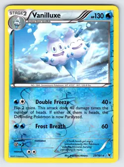 Vanilluxe 29/101 2011 Noble Victories Pokemon Card Reverse Holo Rare - Nm/Vlp - Image 1