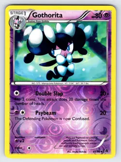 Gothorita 45/98 2011 B&W Emerging Powers Pokemon Card Reverse Holo Uncommon VLP - Image 1