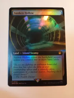 Sunken Hollow Extended Art Foil 0522 Mtg Magic The Gathering Rare WHO NM - Image 1