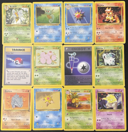 WOTC Old Pokemon Card Lot - 12 Cards - 4 1st Editions! - 1999+ Vintage - Image 1