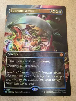 Supreme Verdict Foil (Borderless) Commander: Teenage Mutant Ninja Turtles - Mtg - Image 1