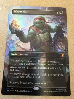 Waste Not - Foil (Borderless) Commander: Teenage Mutant Ninja Turtles - Mtg - Image 1