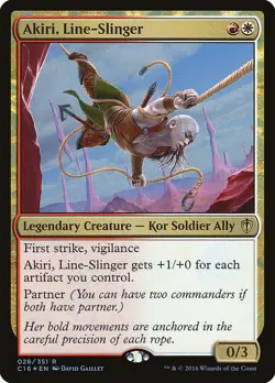 Akiri, Line-Slinger FOIL | NM | EN Commander 2016 MtG EDH Legacy Artifact Boros - Image 1