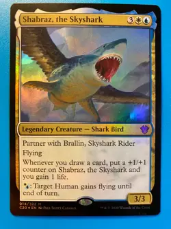 MTG 1x FOIL Shabraz, the Skyshark # 14 Commander 2020 Magic the Gathering x1 NM - Image 1