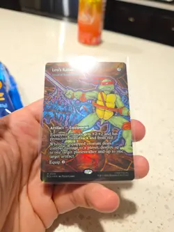 MTG FOIL Sword of Sinew and Steel(Leo's Katana) Borderless - Teenage Mutant - Image 2