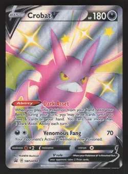Crobat V SWSH098 Pokemon TCG Sword & Shield Promo Cards NM - Image 1