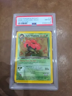 PSA 8 Dark Vileplume 1st Edition [Holo] - 13/82 - Team Rocket - Pokemon - Image 1