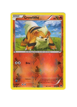 Pokemon - Growlithe - 10/122 - Breakpoint - Reverse Holo - NM/M - Image 1