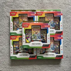 Pokemon TCG: First Partner Illustration Collection Box | SEALED X5 fast ship - Image 1