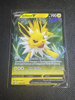 Jolteon V SWSH151 - Sword & Shield - Black Star Promo Holo Pokemon - NM - Image 2