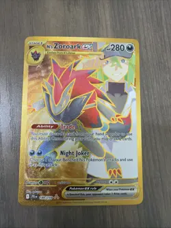 Pokemon TCG N's Zoroark ex 189/159 Hyper Rare Journey Together NM - Image 1