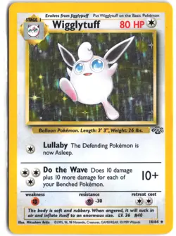 Wigglytuff 16/64 Holo Rare Jungle Pokemon Unlimited Holo - Image 1