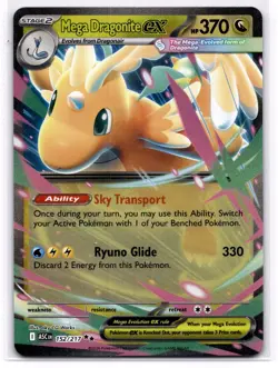 Mega Dragonite ex 152/217 ME: Ascended Heroes Double Rare Near Mint Pokemon - Image 1