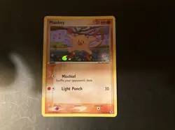 Pokemon Mankey VLP 38/112 FireRed & LeafGreen Reverse Holo - Image 1