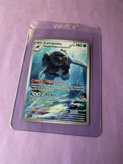 Pokemon TCG Carracosta 107/086 Sv Black Bolt Full Art Holo Rare Near Mint - Image 1