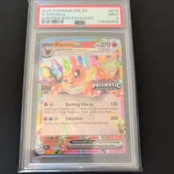 Pokemon TCG Flareon ex 014/131 Prismatic Evolutions Ultra Rare Holo NM - Image 1