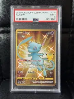 Mew #025 2021 Pokemon Celebrations PSA 9 - Image 1