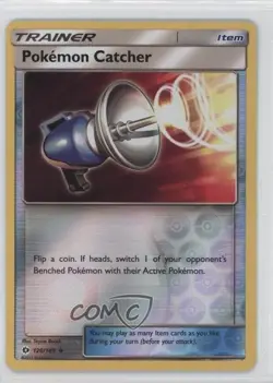 Pokemon Catcher Reverse Foil Pokemon Sun & Moon Base #126 - Image 1
