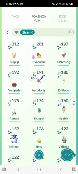 Pokemon Go (Stage 38 ) Shiny Areodactyl ( 54 Shinys ) ( Reduced) - Image 5