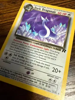 Pokemon TCG Team Rocket 1st Ed Dark Dragonair 33/82, 2000; Uncommon, Near Mint - Image 1