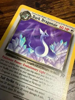 Pokemon TCG Team Rocket 1st Ed Dark Dragonair 33/82, 2000; Uncommon, Near Mint - Image 3