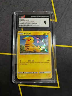 Pikachu 28/73 Cracked Ice Holo 2017 Let's Play Theme Deck Exclusive GCC 9 - Image 1