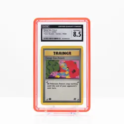 Pokemon Goop Gas Attack #78 Team Rocket 1st Edition 2000 Non Holo - CGC 8.5 NM - Image 1
