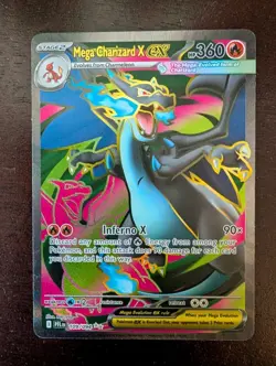 Mega Charizard X ex #109 Pokemon Mega Evolutions Phantasmal Flames - Image 1
