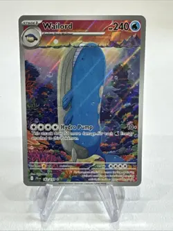 Pokemon Wailord 162/159 SV09: Journey Together Illustration Rare Full Art Holo - Image 1