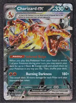 Charizard ex 054/091 Scarlet & Violet Paldean Fates Near Mint Pokemon TCG - Image 1