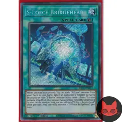 Yugioh S-Force Bridgehead BLVO-EN057 Secret Rare 1st Edition NM - Image 1