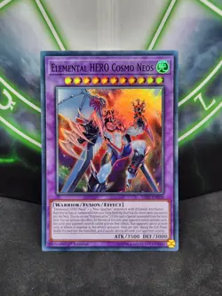 Yugioh Elemental Hero Cosmo Neos SAST-EN036 Rare 1st Ed VLP - Image 1