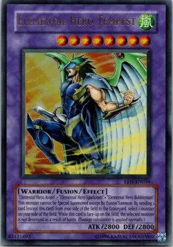 Yugioh Elemental Hero Tempest EEN-EN034 Ultra Rare NM - Image 1