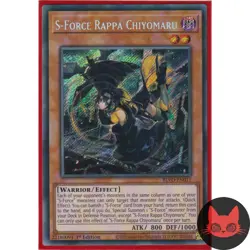 Yugioh S-Force Rappa Chiyomaru BLVO-EN011 Secret Rare 1st Edition NM - Image 1