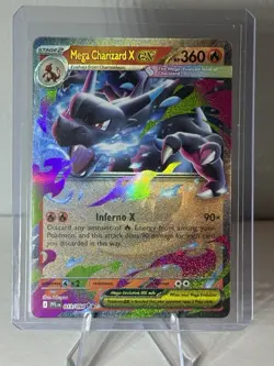 Pokemon Mega Charizard X EX Double Rare Holo Me02: Phantasmal Flames 013/094 - Image 1