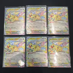 Lot Of 6 Pikachu ex 057/191 Pokemon Surging Sparks Double Rare Nm/m - Image 1
