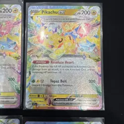 Lot Of 6 Pikachu ex 057/191 Pokemon Surging Sparks Double Rare Nm/m - Image 4