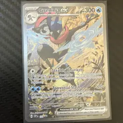 Pokemon Greninja EX SVP Black Star Promo 132 Full Art Holo English Card - Image 1