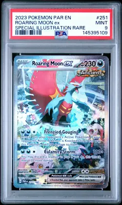 Roaring Moon EX 251/182 Special Illustration Rare Pokemon PSA 9 *109 - Image 1