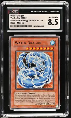 Water Dragon EEN-EN015K Mail-in Elemental Energy Yu-gi-oh! CGC 8.5 Nm/mint+ *005 - Image 1