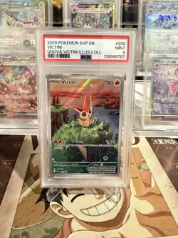 Pokemon PSA 9 Victini #208 FA Unova Victini Illustration Coll Promo 2025 English - Image 1
