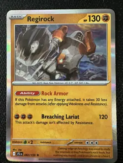 Pokemon TCG - Regirock - Holofoil - 082/159 - SV09: Journey Together - NM - Image 1